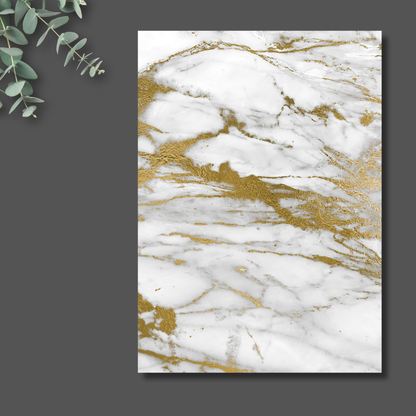 Golden Marble - Exklusive Design Bügelfolie