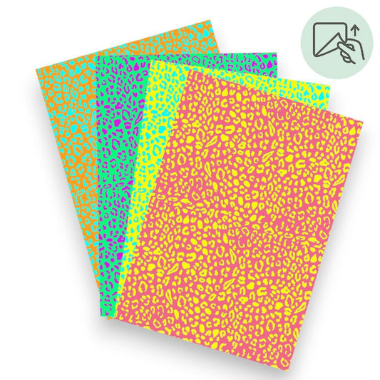 Neon Leopard – Exklusive Design Vinylfolie