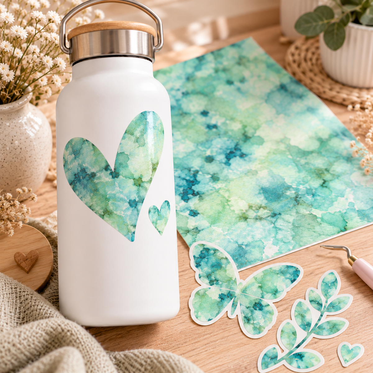 Pastel Watercolor – Exklusive Design Vinylfolie