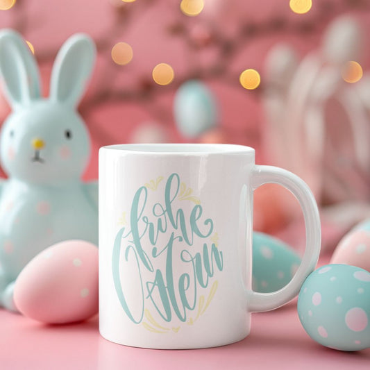 Plotterdatei „Frohe Ostern“ – Schriftzug im Osterei (SVG/DXF)
