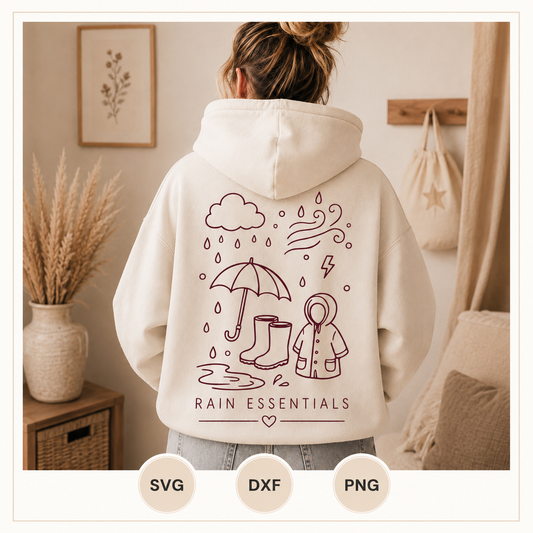 Rain Essentials – Plotterdatei SVG, PNG & DXF