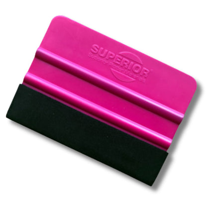 Rakel mit Filzgleiter pink