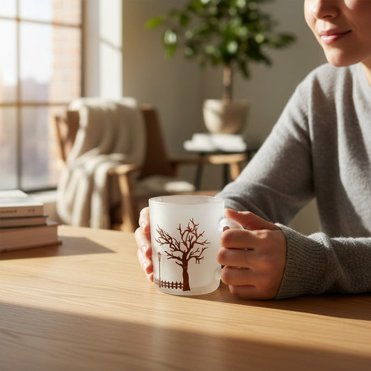 Frosted Glas-Tasse – für Vinylfolien & Sublimation