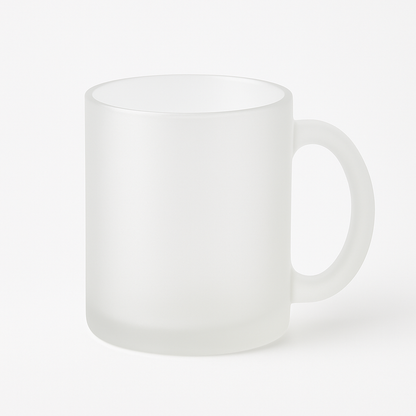 Frosted Glas-Tasse – für Vinylfolien & Sublimation