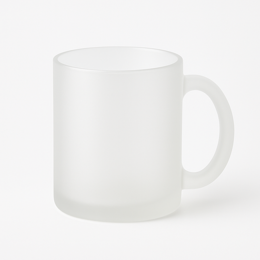 Frosted Glas-Tasse – für Vinylfolien & Sublimation