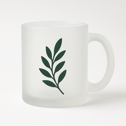 Frosted Glas-Tasse – für Vinylfolien & Sublimation