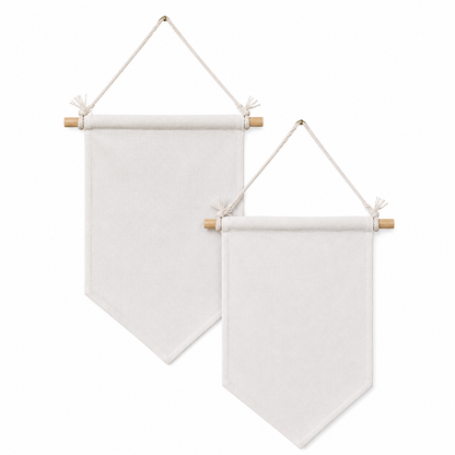 DIY Stoffwimpel – 2er Set zum Beplotten & Gestalten
