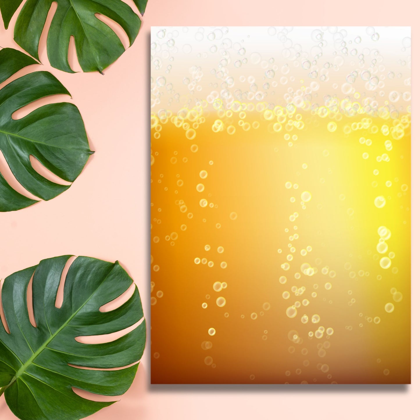 Golden Beer Bubbles – Exklusive Design Flexfolie - Letzte Chance