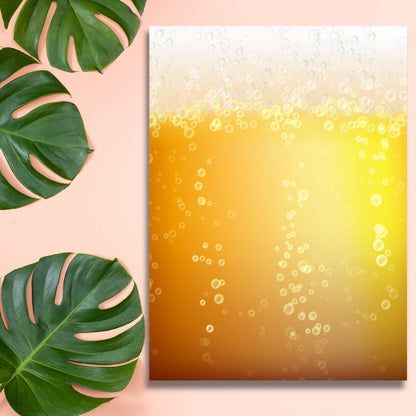 Golden Beer Bubbles – Exklusive Design Flexfolie - Letzte Chance