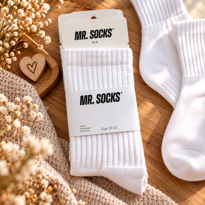 MR. SOCKS Tennissocken – Weiß