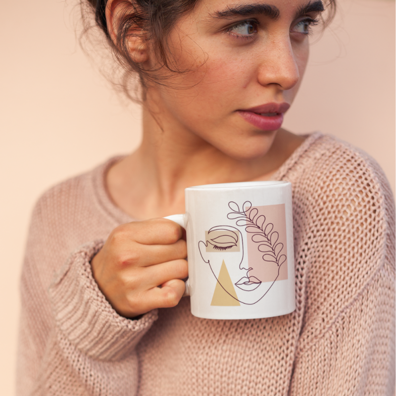 Tasse weiß Subli
