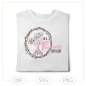 Preview: Plotterdatei Be a Princess every day – Prinzessinnenmotiv mit Blumen (SVG/DXF)