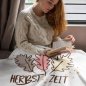 Preview: Plotterdatei „Herbstzeit“ – herbstliches Motiv mit Blättern (SVG/DXF/PNG)