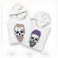 Preview: Plotterdatei „Cool Manfred“ – Skull mit Bart & Accessoires (SVG/DXF)
