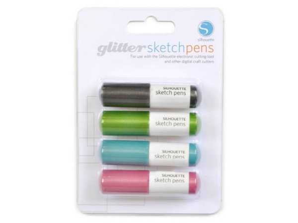 Silhouette Sketch Pens glitter