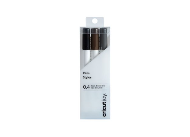 Cricut Joy Fine Point Pens / Stifte 0,4 mm Black, Brown, Grey - 3 Stifte