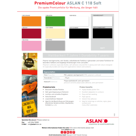 Aslan Vinyl Premium Color C 118