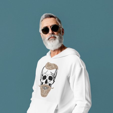 Plotterdatei „Cool Manfred“ – Skull mit Bart & Accessoires (SVG/DXF)