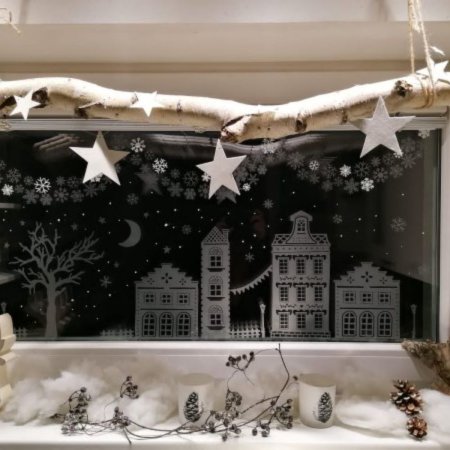 Plotterdatei „Winternacht“ – winterliches DIY-Set mit 36 Elementen (SVG/DXF)