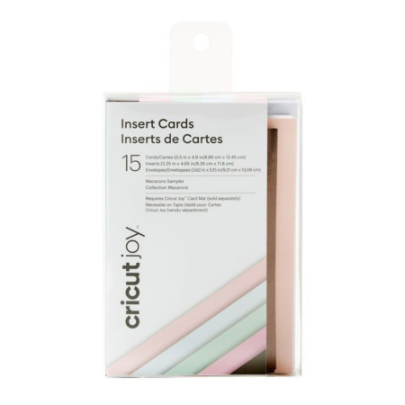 Cricut Joy Insert Cards Macaroons 8,9 cm x 12,4 cm 15er Pack