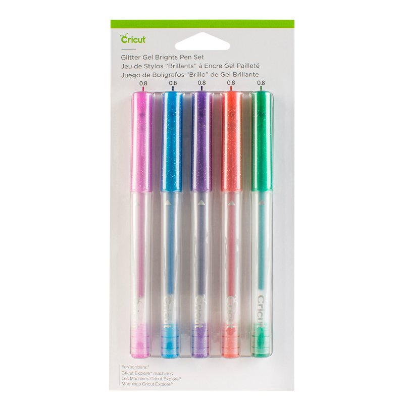 Cricut Glitter Gel Pen Set Brights - 5 Stifte