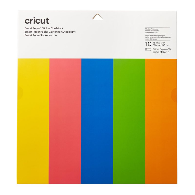 Cricut Smart Sticker Cardstock 33x33cm 10 sheets - AUSLAUFARTIKEL