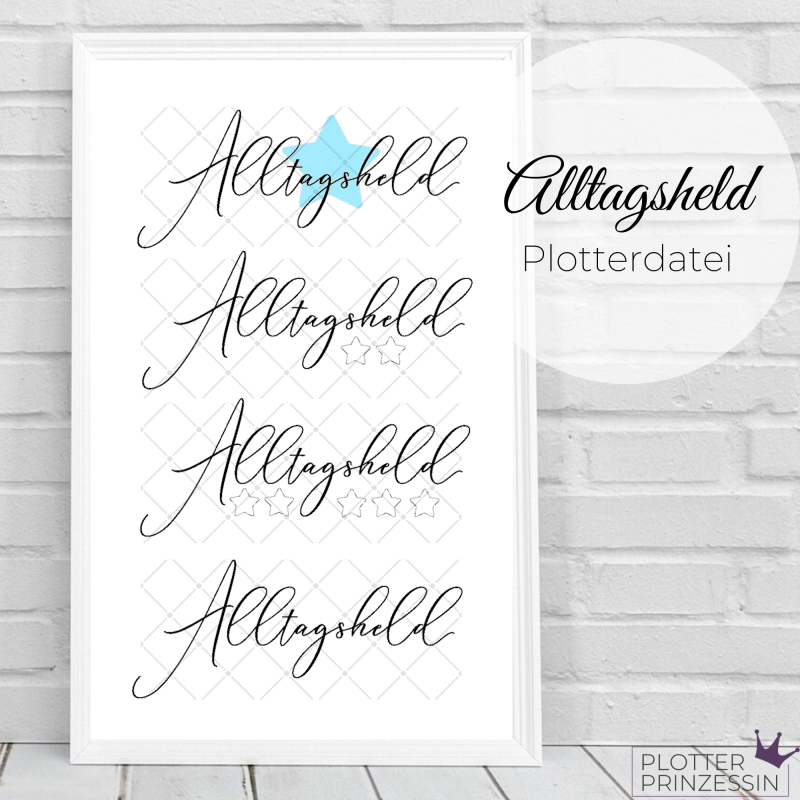 Alltagsheld Plotterdatei - einfache Lizenz