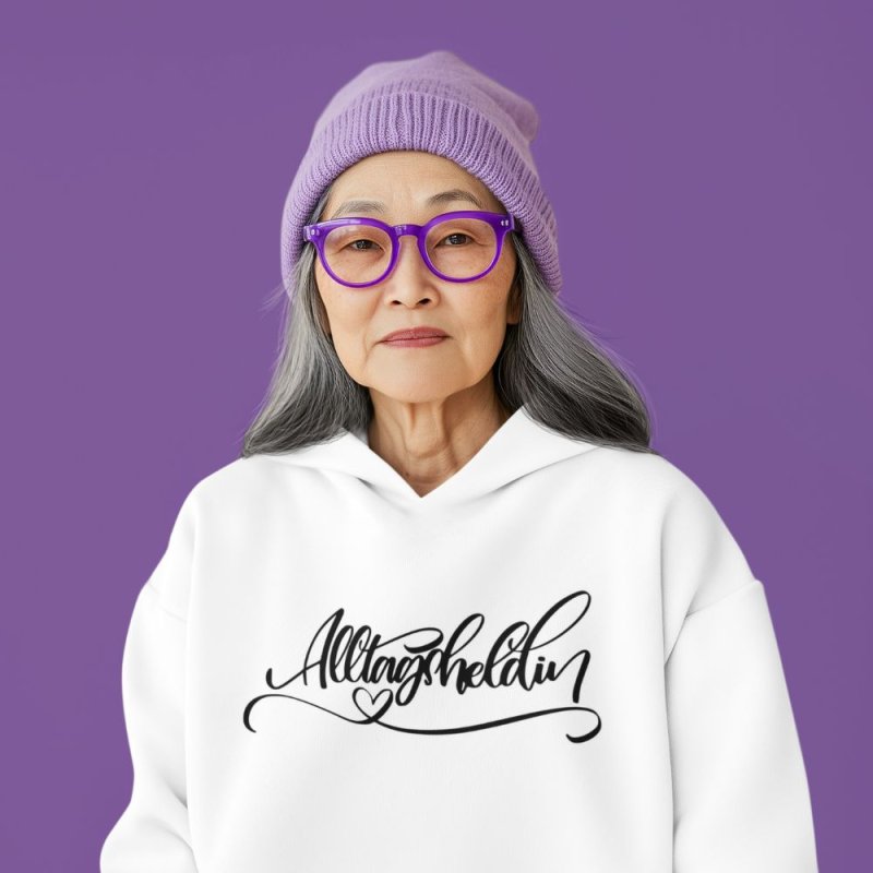 Plotterdatei Alltagsheldin – starkes Frauenmotiv (SVG/DXF)
