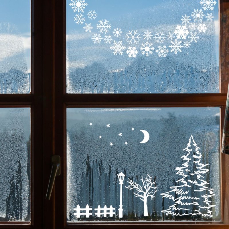Plotterdatei „Winternacht“ – winterliches DIY-Set mit 36 Elementen (SVG/DXF)