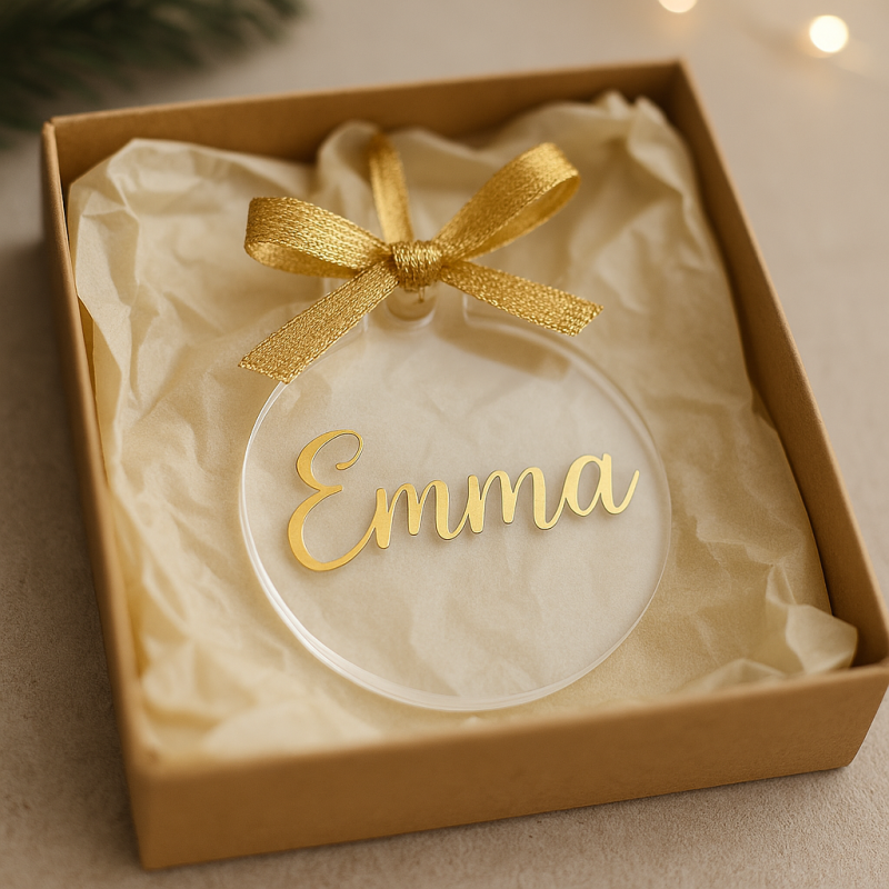 Acryl-Christbaumkugel zum Beplotten – dein persönlicher Weihnachtsschmuck