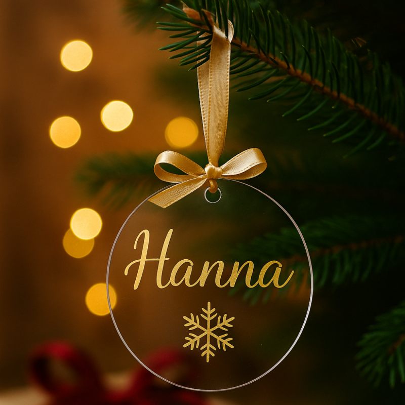 Acryl-Christbaumkugel zum Beplotten – dein persönlicher Weihnachtsschmuck