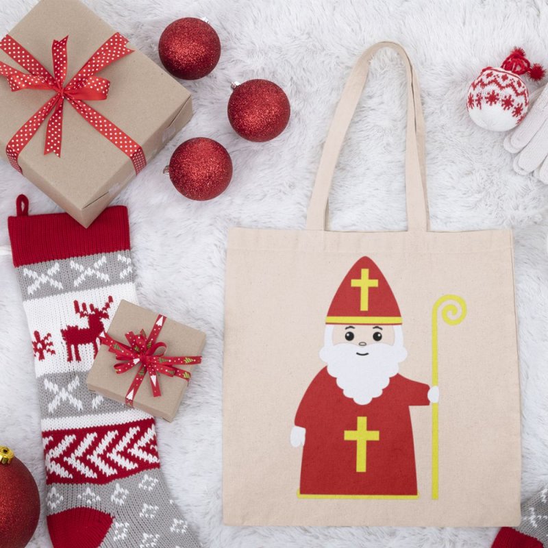 Plotterdatei Nikolaus – Weihnachtsmotiv für Beutel & Deko (SVG/DXF/PNG)