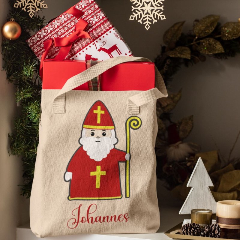 Plotterdatei Nikolaus – Weihnachtsmotiv für Beutel & Deko (SVG/DXF/PNG)